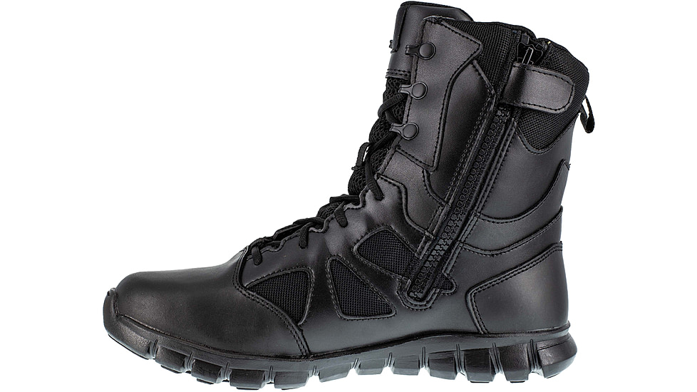 Reebok Sublite Cushion 8 inch Soft Toe Tactical Boot - Womens, Black, 6W, RB806-Black-6-Female-W