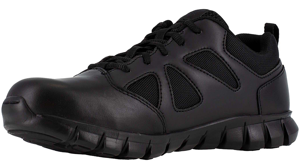Reebok Sublite Cushion Tactical Oxford Soft Toe Work Shoes - Mens, Black, 7M, RB8105-Black-7-Male-M