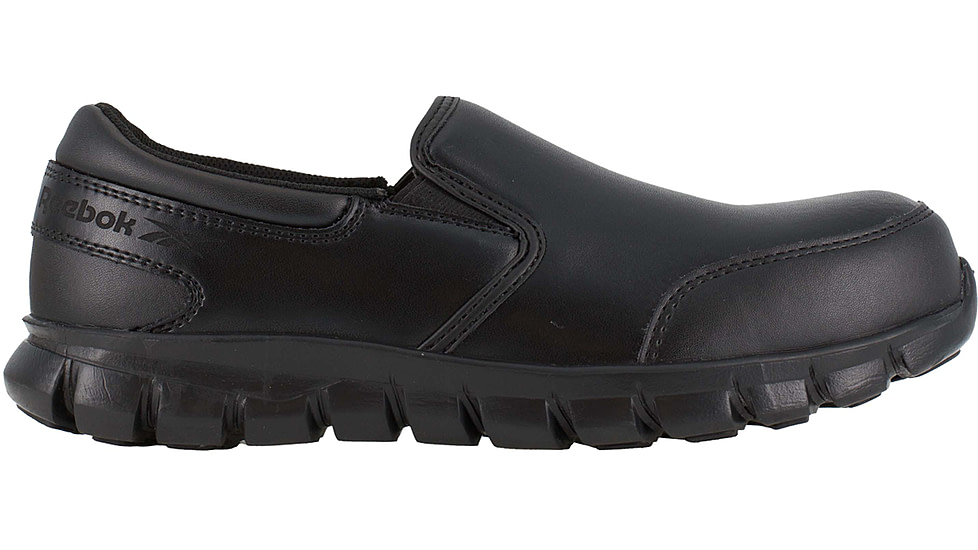 Reebok Sublite Cushion Work Athletic Oxford - Womens, Black, 8.5, Medium, 690774464124