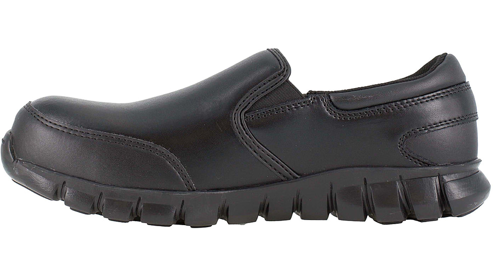 Reebok Sublite Cushion Work Athletic Oxford - Womens, Black, 8.5, Medium, 690774464124