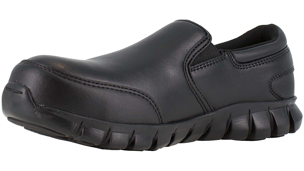Reebok Sublite Cushion Work Shoe - Mens, Black, 9.5, Medium, 690774453197