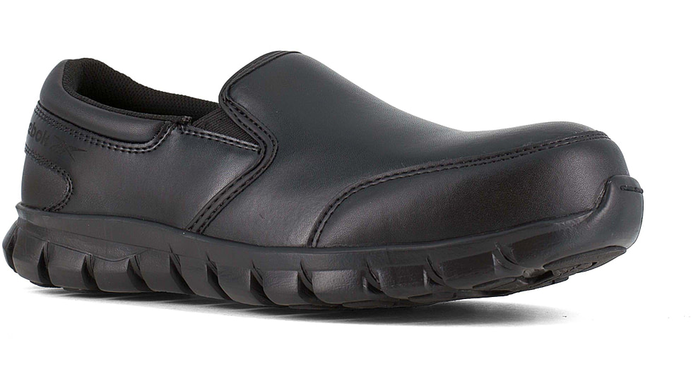 Reebok Sublite Cushion Work Shoe - Mens, Black, 9.5, Medium, 690774453197