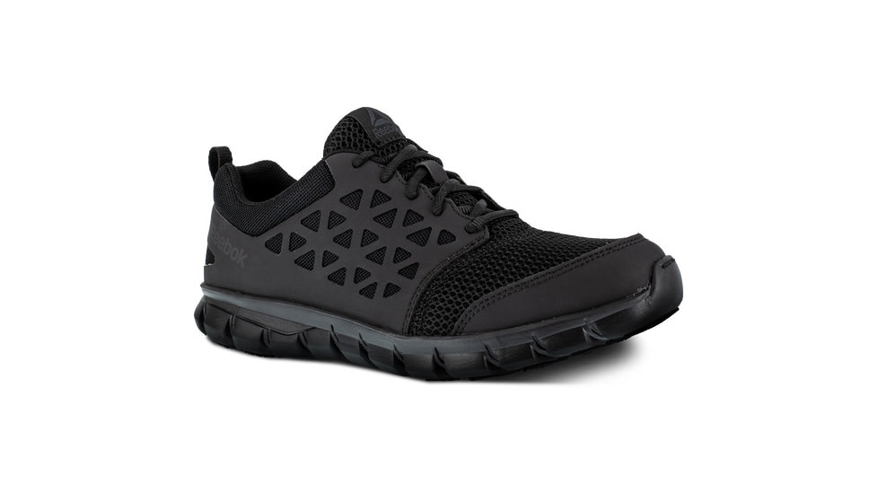 Reebok Sublite Cushion Work Shoe Toe Athletic Oxford - Mens, Medium, Black, 14, 690774479050