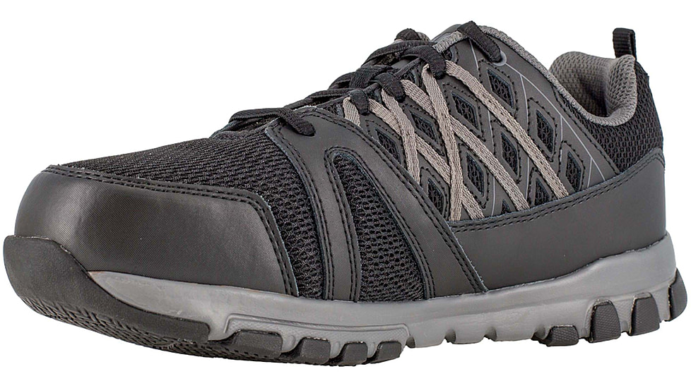 Reebok Sublite Work Athletic Oxford 4 W, Men, Black RB4016-Black-4-Mens-W