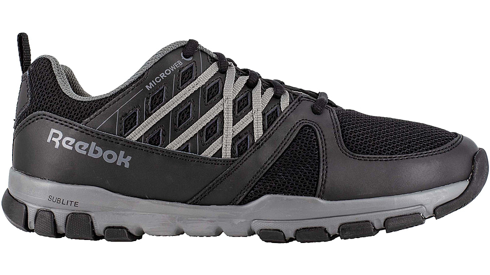 Reebok Sublite Work Athletic Oxford 6.5M, Women, Black RB415-Black-6.5-Womens-M