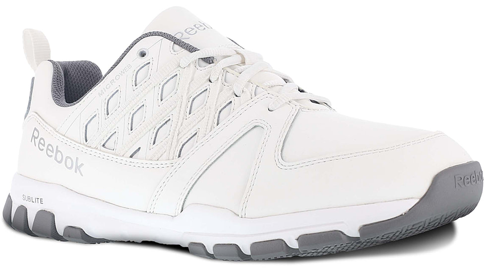 Reebok Womens Sublite Work Athletic Shoes, White, 6, RB424-WHITE-6-Womens-W