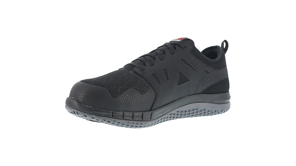 Reebok Zprint Athletic Oxford, Steel Toe Work Shoe - Mens, Medium, Black, 8.5, 690774502253
