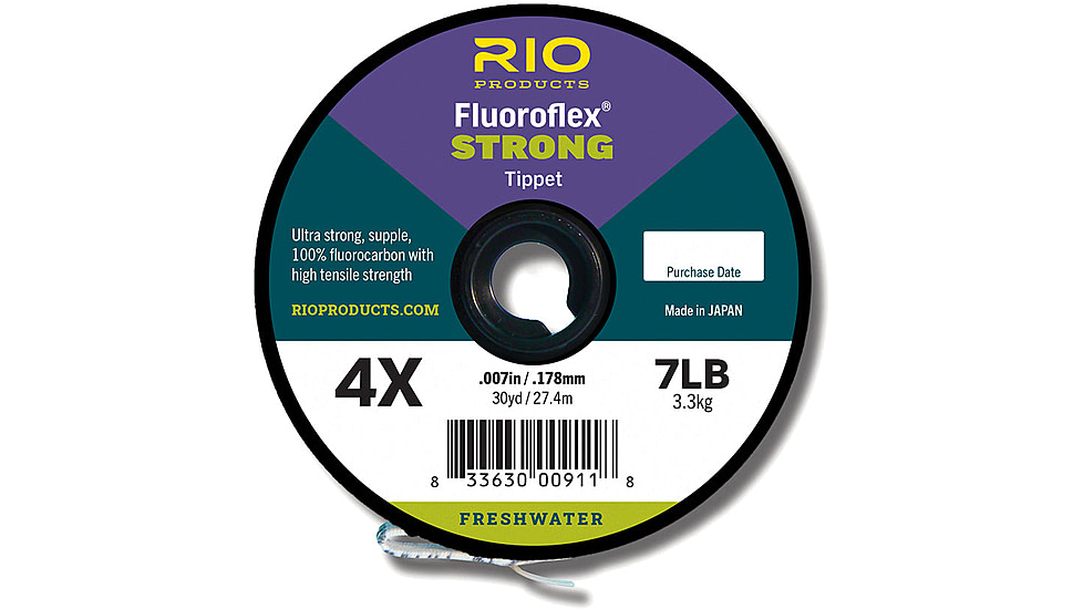 RIO Products Fluoroflex Strong Tippet, 30yd, 5X, RIO-22435