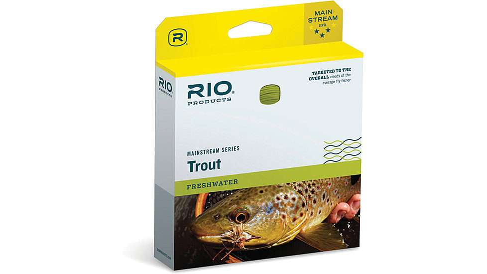RIO Products Mainstream Trout WF, Lemon Green, 3wt, RIO-20740