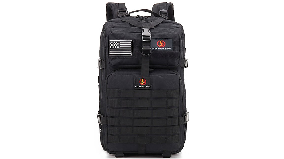 Roaring Fire 45L Tactical Backpack, Black, 19.6x11.8x11.8 inch, RF096 BK
