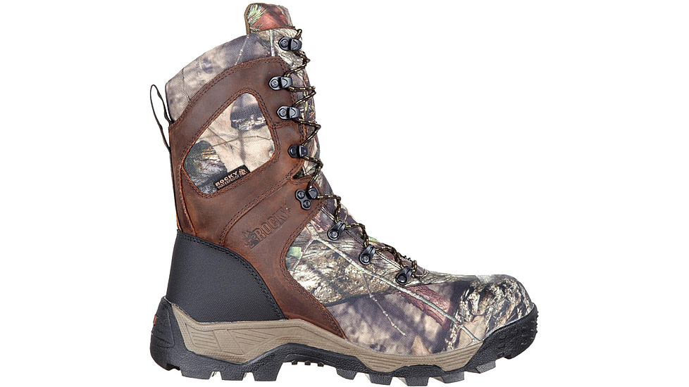 Rocky Boots 1000gr Insulated Hunting Boots w/3M Thinsulate - Mens, Mossy Oak Break Up Country, 10, Medium, RKS0309-M-10