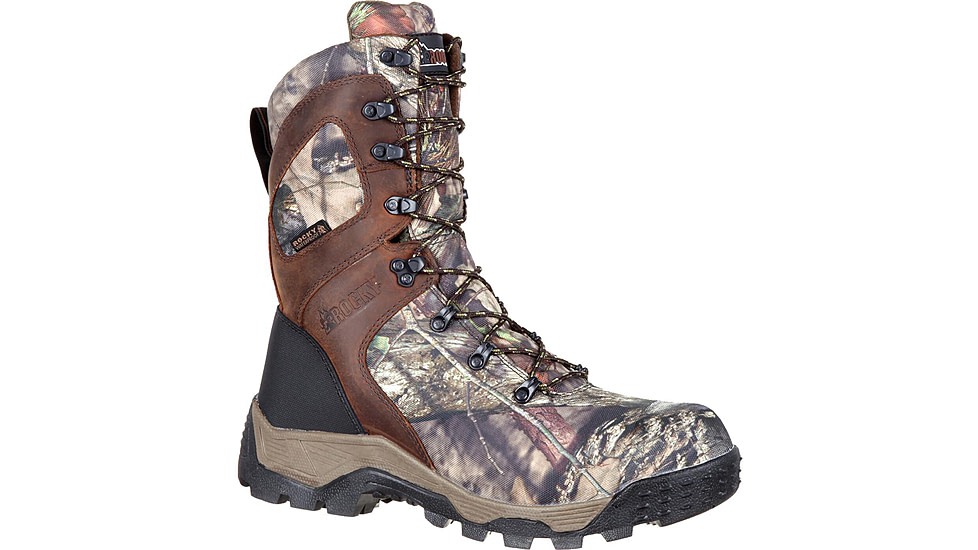 Rocky Boots 1000gr Insulated Hunting Boots w/3M Thinsulate - Mens, Mossy Oak Break Up Country, 10, Medium, RKS0309-M-10