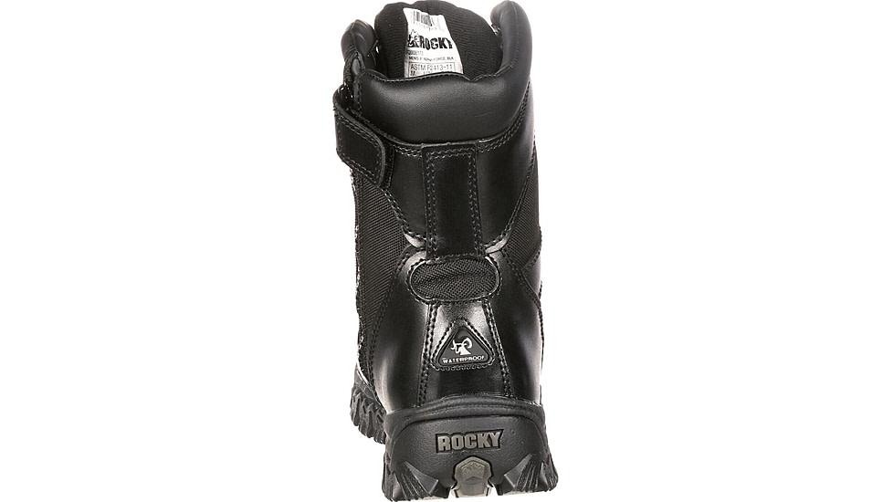 Rocky Boots Alpha Force Zipper Waterproof Public Service Boot - Mens, Black, 7.5, Medium, FQ0002173-ME-7.5