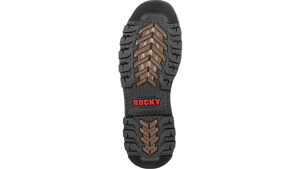 Rocky Boots Rams Horn Full-grain Leather Waterproof Composite Toe Work Boot - Men's, 10 US, Medium, Dark Brown, RKK0257-M-10