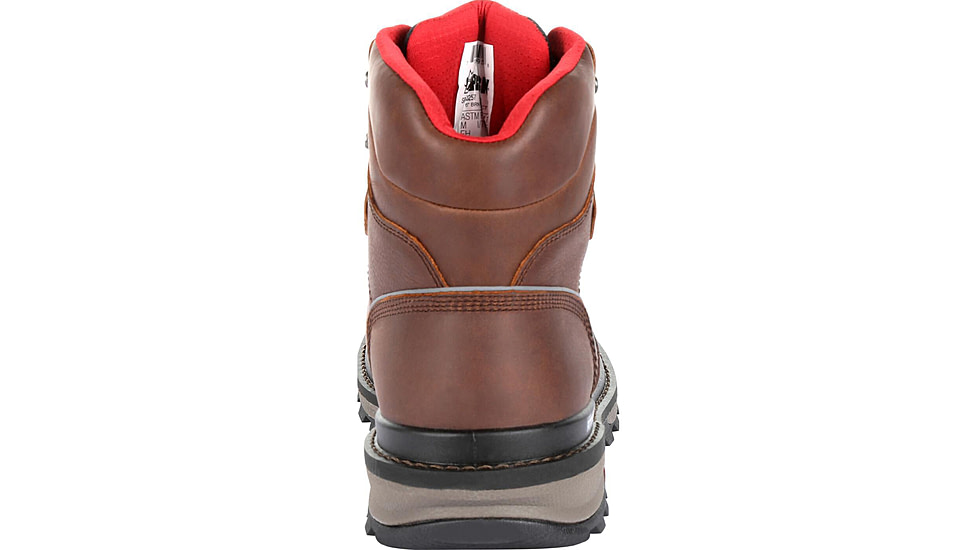 Rocky Boots Rams Horn Full-grain Leather Waterproof Composite Toe Work Boot - Men's, 10 US, Medium, Dark Brown, RKK0257-M-10