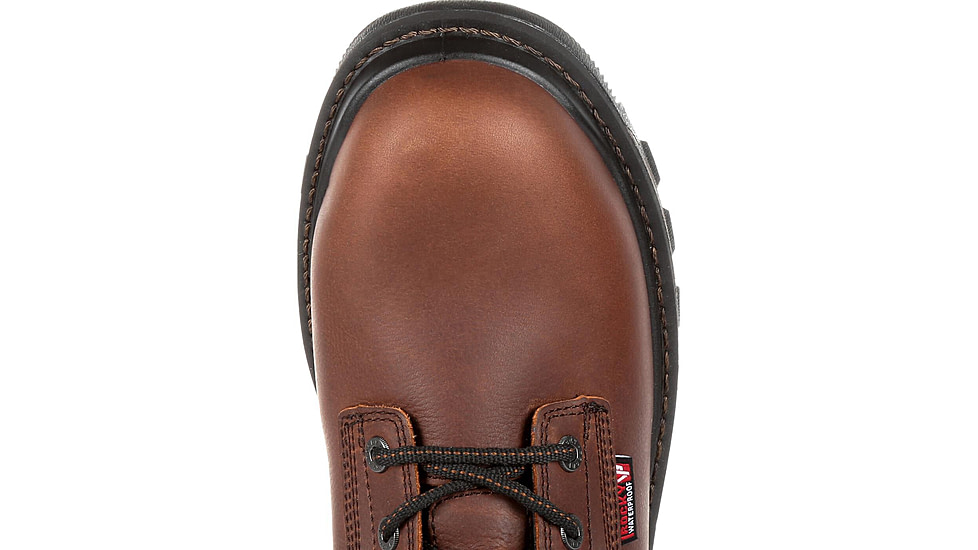 Rocky Boots Rams Horn Full-grain Leather Waterproof Composite Toe Work Boot - Men's, 10 US, Medium, Dark Brown, RKK0257-M-10