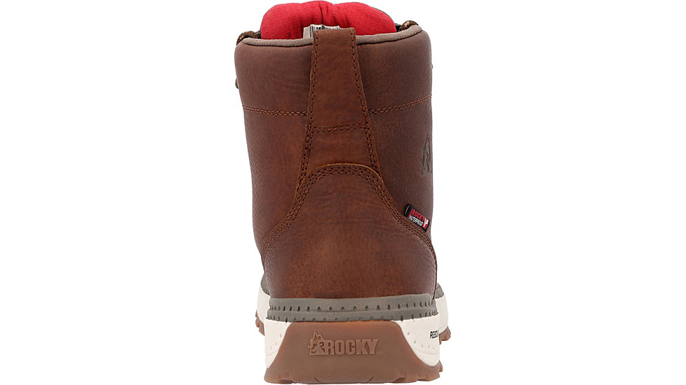 Rocky Boots Rebound Wedge Work Boot - Mens, 6in, Tobacco, 10, RKK0434-M-10