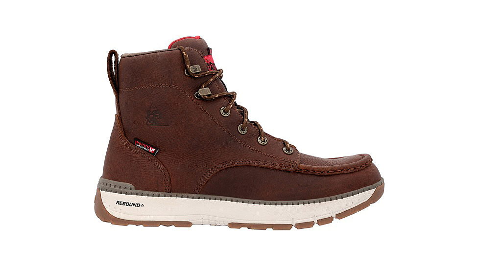 Rocky Boots Rebound Wedge Work Boot - Mens, 6in, Tobacco, 10, RKK0434-M-10