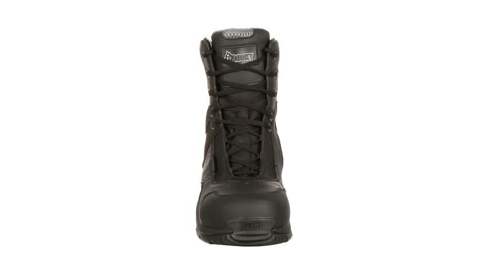 Rocky Boots 1st Med Carbon Fiber Toe Puncture-resistant Side-zip Waterproof Public Service Boot - FQ0911113BK5.5M