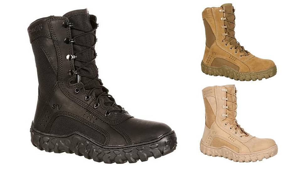 Rocky Brands S2v Tactical Military Boot RCK-S2V, Black, Coyote Brown, Desert Tan
