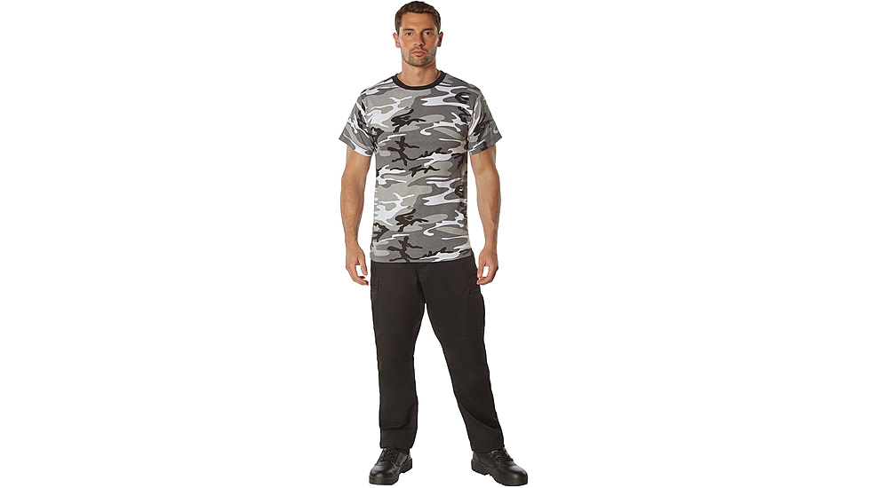 Rothco 100% Cotton Camo T-Shirt - Mens, City Camo, Large, 60580-CityCamo-L