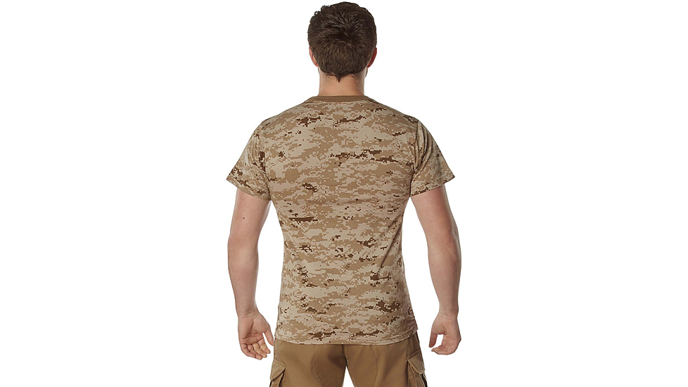 Rothco 100% Cotton Camo T-Shirt - Mens, Desert Digital Camo, Extra Large, 60565-DesertDigitalCamo-XL