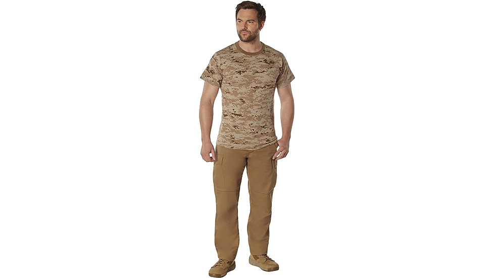 Rothco 100% Cotton Camo T-Shirt - Mens, Desert Digital Camo, Extra Large, 60565-DesertDigitalCamo-XL