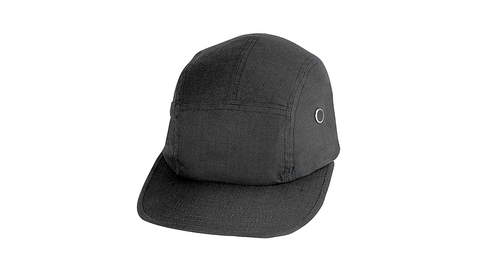 Rothco 5 Panel Rip-Stop Military Street Cap, Black, 9544-Black