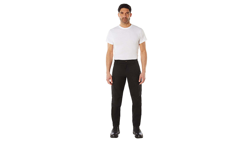 Rothco Active Flex Canvas Work Pant, Black, 32, 62080-Black-32Wx32L