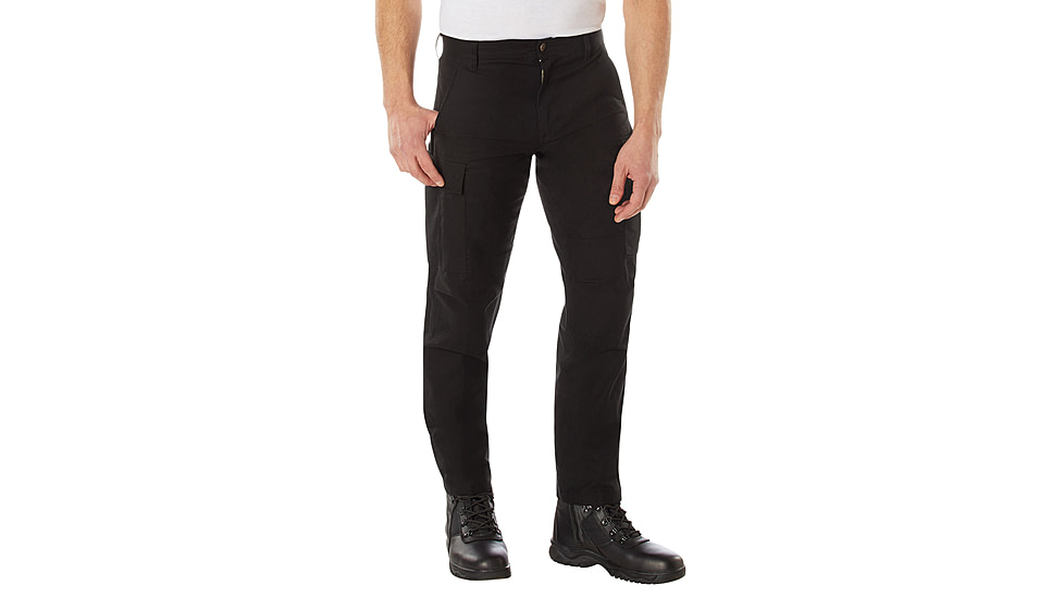 Rothco Active Flex Canvas Work Pant, Black, 44, 62082-Black-44Wx30L