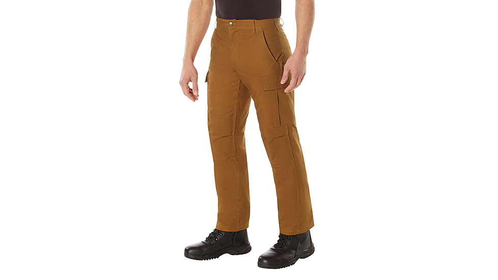 Rothco Active Flex Canvas Work Pant, Work Brown, 32, 62081-WorkBrown-40Wx32L
