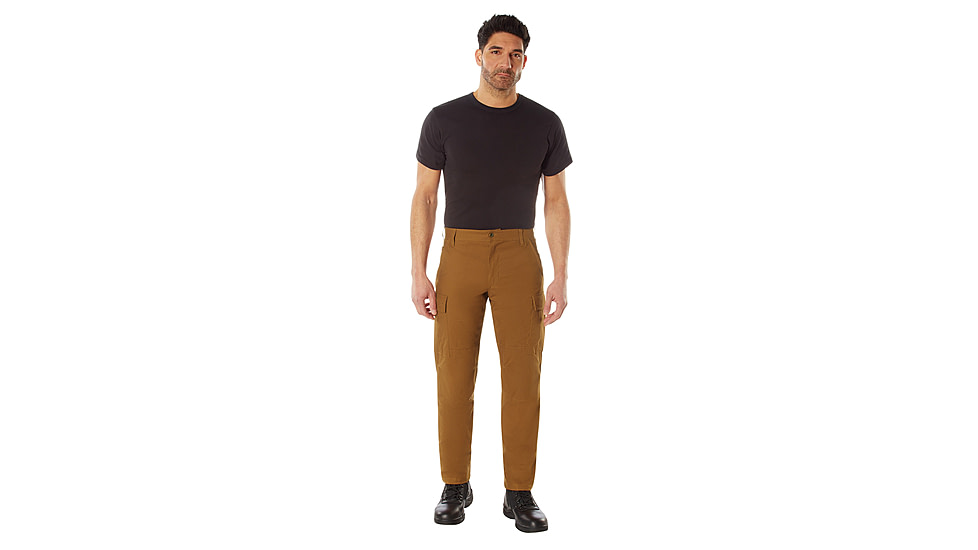 Rothco Active Flex Canvas Work Pant, Work Brown, 30, 62083-WorkBrown-28Wx30L