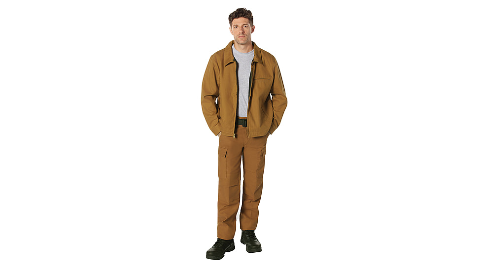 Rothco Active Flex Fleece Lined Canvas Work Pants - Men's, Work Brown, 30 Waist/30 Inseam, 62091-WorkBrown-30Wx30L