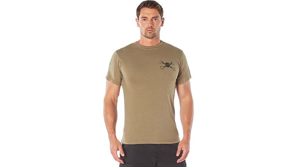 Rothco American Strength T-Shirt - Mens, Coyote Brown, Small, 18130-CoyoteBrown-S