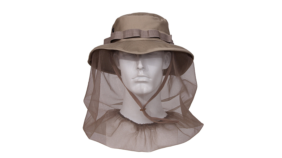 Rothco Boonie Hat With Mosquito Netting, Khaki, 7 3/4, 5583-Khaki-734
