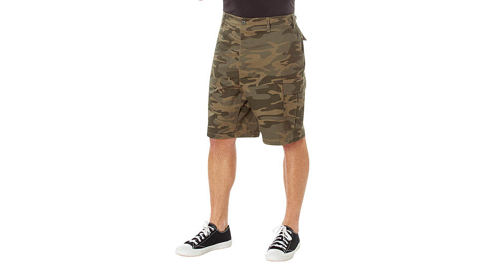 Rothco Camo BDU Shorts - Men's, Coyote Camo, Large, 613902037441
