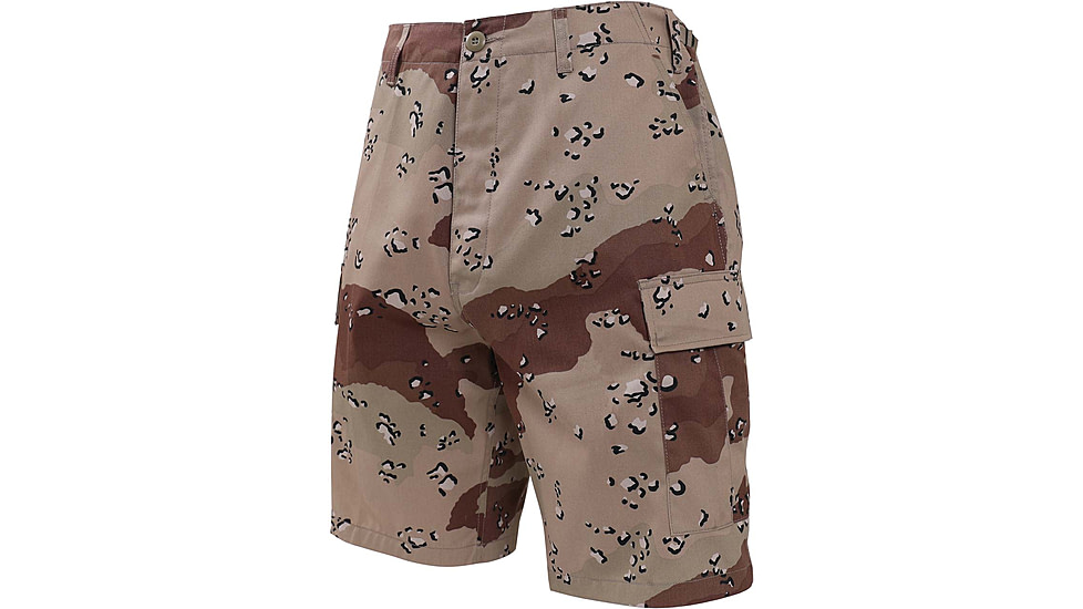Rothco Camo BDU Shorts, 6-Color Desert Camo, Extra Small, 7072-6-ColorDesertCamo-XS