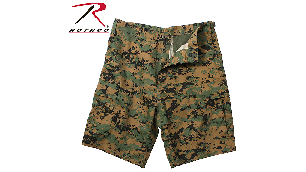 Rothco Camo BDU Shorts, 6-Color Desert Camo, Extra Small, 7072-6-ColorDesertCamo-XS