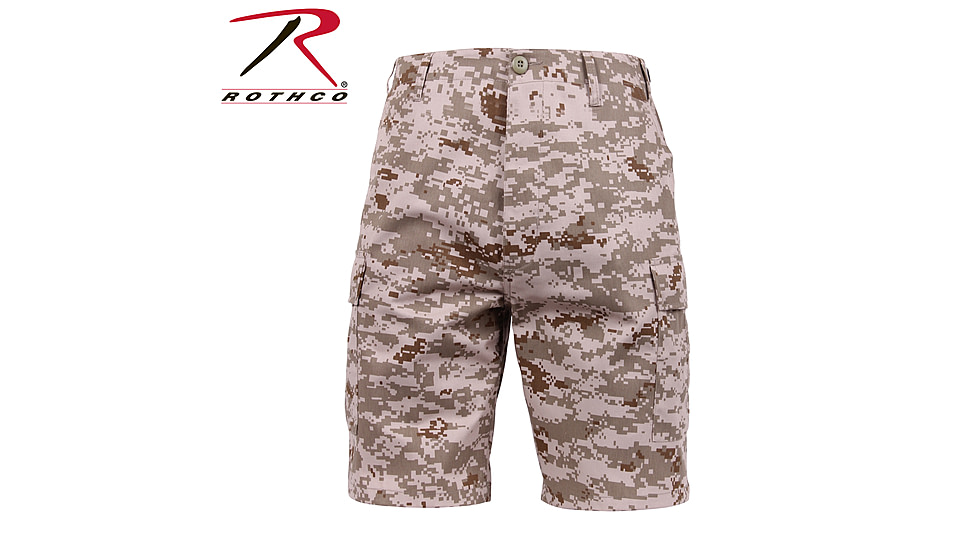 Rothco Camo BDU Shorts, 6-Color Desert Camo, Extra Small, 7072-6-ColorDesertCamo-XS