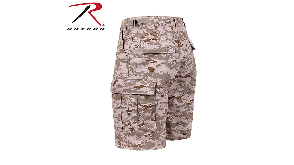 Rothco Camo BDU Shorts, 6-Color Desert Camo, Extra Small, 7072-6-ColorDesertCamo-XS