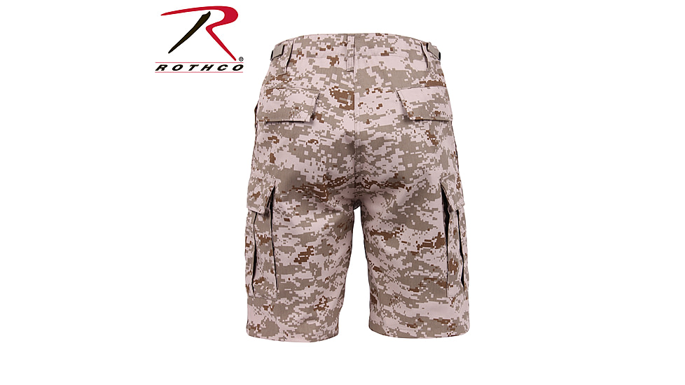 Rothco Camo BDU Shorts, 6-Color Desert Camo, Extra Small, 7072-6-ColorDesertCamo-XS