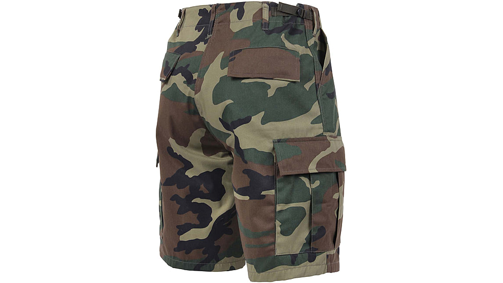 Rothco Camo BDU Shorts, Woodland Camo, Small, 65212-WoodlandCamo-S