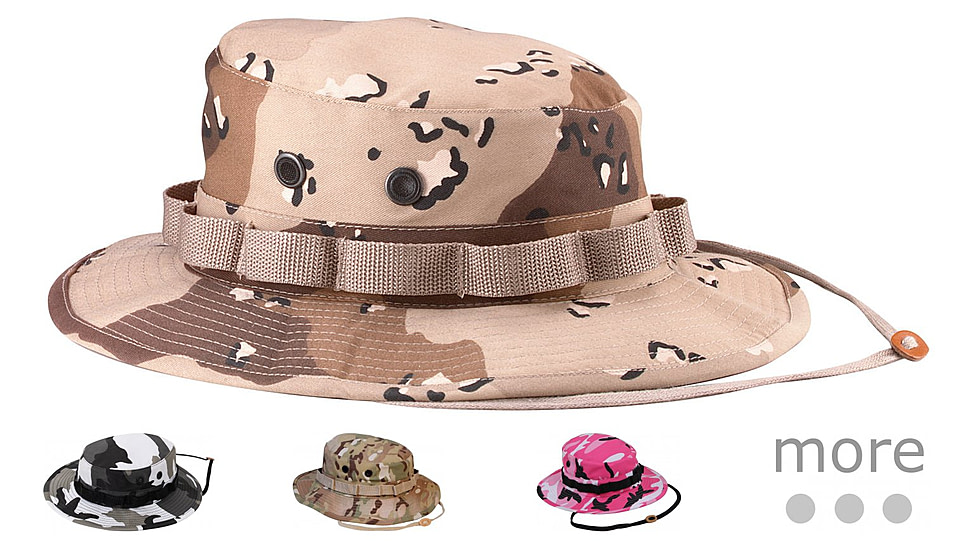 Rothco Camo Boonie Hat, 6-Color Desert Camo, City Camo, Multicam, Pink Camo, Red Camo, Sky Blue Camo