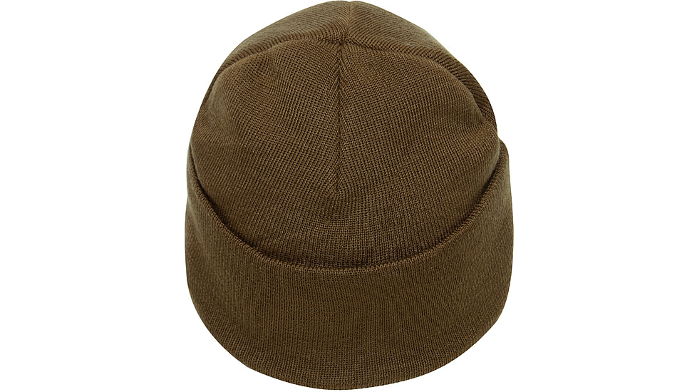 Rothco USMC Eagle, Globe and Anchor / US Flag Deluxe Fine Knit Watch Cap, Coyote Brown, 5428-CoyoteBrown