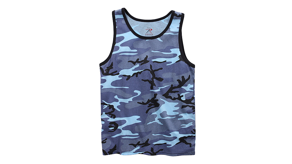 Rothco Camo Tank Top, Sky Blue Camo, L, 67705-SkyBlueCamo-L