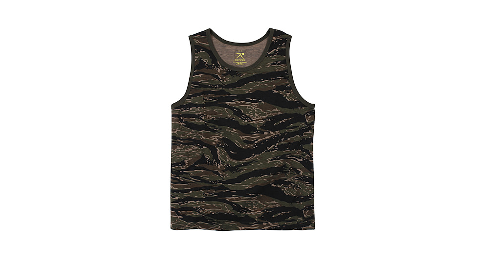 Rothco Camo Tank Top, Tiger Stripe Camo, XL, 8723-TigerStripeCamo-XL