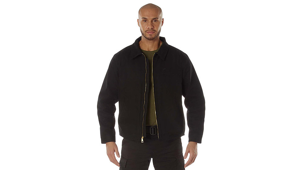 Rothco Canvas Work Jacket, Black, Small, 613902039124