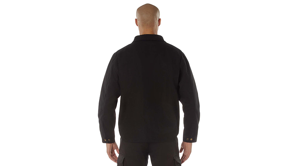Rothco Canvas Work Jacket, Black, Small, 613902039124