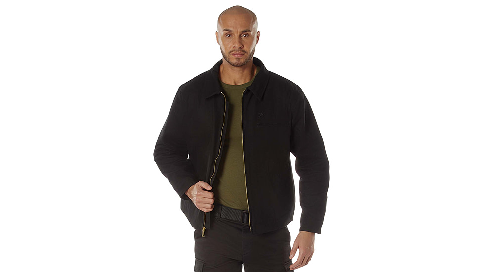 Rothco Canvas Work Jacket, Black, Small, 613902039124