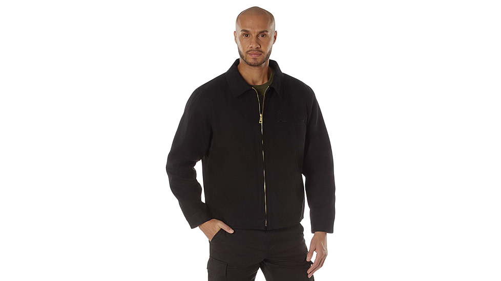 Rothco Canvas Work Jacket, Black, Small, 613902039124